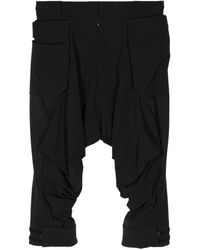 Fumito Ganryu - Drop-crotch Cropped Trousers - Lyst