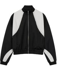 ROUGH - Contrast Long-Sleeves Track Jacket - Lyst