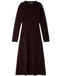 Sandro - 2-In-1 Knit Maxi Dress - Lyst