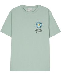 Maison Kitsuné - T-shirt en coton à imprimé floral - Lyst