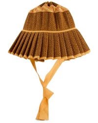 Lorna Murray - Ravello Check-Pattern Woven Sun Hat - Lyst