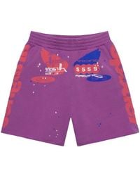 Sp5der - Tire Tech Elasticated-Waist Shorts - Lyst