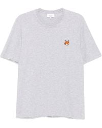 Maison Kitsuné - Camiseta Con Parche Fox Head - Lyst