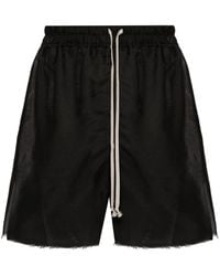 Rick Owens - Semi-sheer Silk Blend Shorts - Lyst