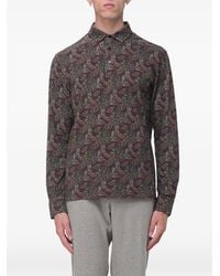 Etro - Paisley-Print Polo Shirt - Lyst