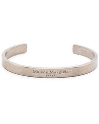 Maison Margiela - Logo-Engraved Cuff Bracelet - Lyst
