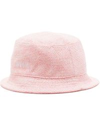 MSGM - Tweed Embroidered Bucket Hat - Lyst