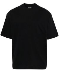 Emporio Armani - T-shirt en coton à design uni - Lyst