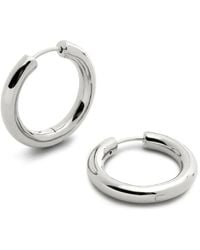 Monica Vinader - Medium Essentials Click Tube Hoop Earrings - Lyst