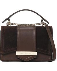 Karl Lagerfeld - K/Nova Suède Schoudertas - Lyst