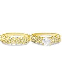 Hzmer Jewelry - Sitara Crystal-Embellished Rings (Set-Of-Two) - Lyst