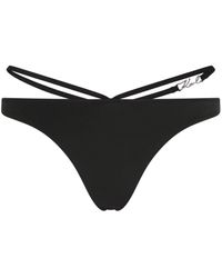 Karl Lagerfeld - Signature Strap-detail Bikini Bottoms - Lyst