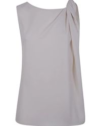P.A.R.O.S.H. - Ruched Detailing Top - Lyst
