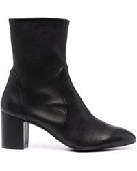 Stuart Weitzman - Yuliana Leren Enkellaarzen - Lyst
