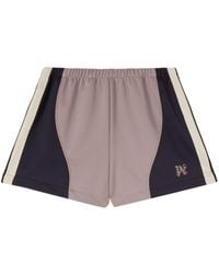 Palm Angels - Pantalones cortos de chándal con diseño colour block - Lyst