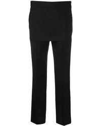 Givenchy - Skirt-Detail Slit Trousers - Lyst