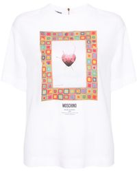 Moschino - Bluse mit grafischem Print - Lyst
