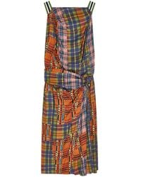 Dries Van Noten - Draped Viscose Dress - Lyst