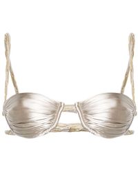 Isa Boulder - Knotted Underwire-Cup Bikini Top - Lyst