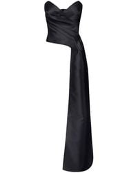 Elisabetta Franchi - Gazar Top With Tail-Like Panel - Lyst