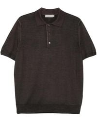 Canali - Button Short-Sleeve Polo Shirt - Lyst