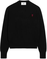 Ami Paris - Trui Van Merinowol Met Geborduurd Ami De Coeur-Logo - Lyst