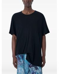 Yohji Yamamoto - Asymmetrical Crew Neck T-Shirt - Lyst