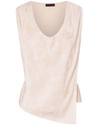 Liu Jo - Top With Jewel Embroidery - Lyst
