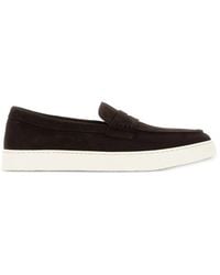 Doucal's - Penny Leren Loafers - Lyst