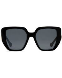 Gucci - Double G Oversized-frame Sunglasses - Lyst