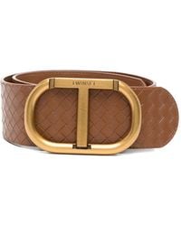 Twinset - Woven Oval-Buckle Belt - Lyst