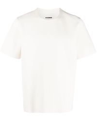 Jil Sander - Camiseta de punto con cuello redondo - Lyst