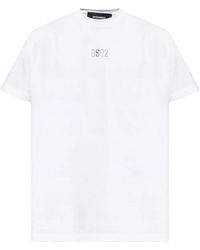 DSquared² - T-Shirt Mit Logo-Stempel - Lyst