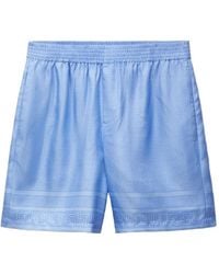 Versace - Greca-Print Bermuda Shorts - Lyst