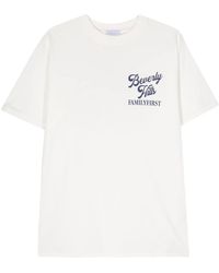 FAMILY FIRST - Logo-Print Cotton T-Shirt - Lyst