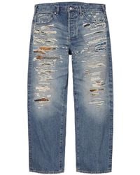 Supreme - X Mm6 Maison Margiela Broek Met Gerafeld Effect - Lyst