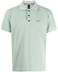 Alpha Tauri - Logo-appliqué Piqué Polo Shirt - Lyst