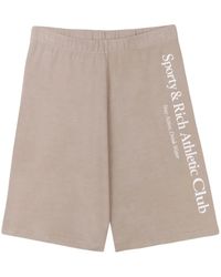 Sporty & Rich - Short Athletic Club En Coton - Lyst
