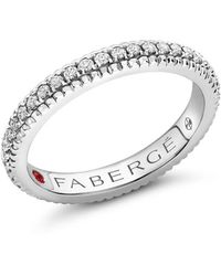 Faberge - 18Kt Colours Of Love Diamond Eternity Ring - Lyst