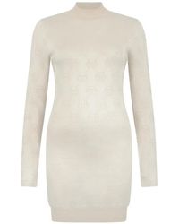 Philipp Plein - Robe Courte À Motif Monogrammé Et Manches Longues - Lyst