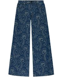 Rag & Bone - Paisley-print Cotton Jeans - Lyst
