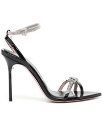 Gedebe - Imaan 100Mm Patent Leather Sandals - Lyst