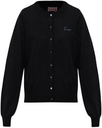 KENZO - Signature Logo-Embroidered Wool Cardigan - Lyst