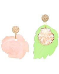 Amir Slama - Orecchini Con Applicazioni A Fiore - Lyst
