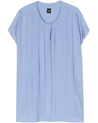 BOSS - Blouse À Détails Plissés - Lyst