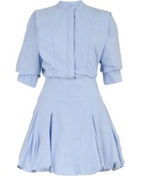 Jonathan Simkhai - Effie Blousejurk Met Pofmouwen - Lyst