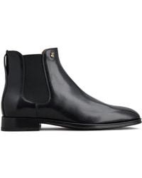 Tod's - Logo-Plaque Leather Ankle Boots - Lyst