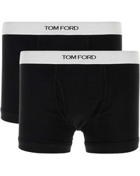Tom Ford - Set Van Twee Boxershorts Met Logostreep - Lyst