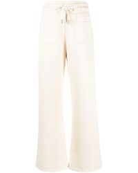 Off-White c/o Virgil Abloh - Logo-Embroidered Flared Track Pants - Lyst