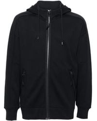 C.P. Company - Textured Cotton Jersey Zip-Up Hoodie - Lyst